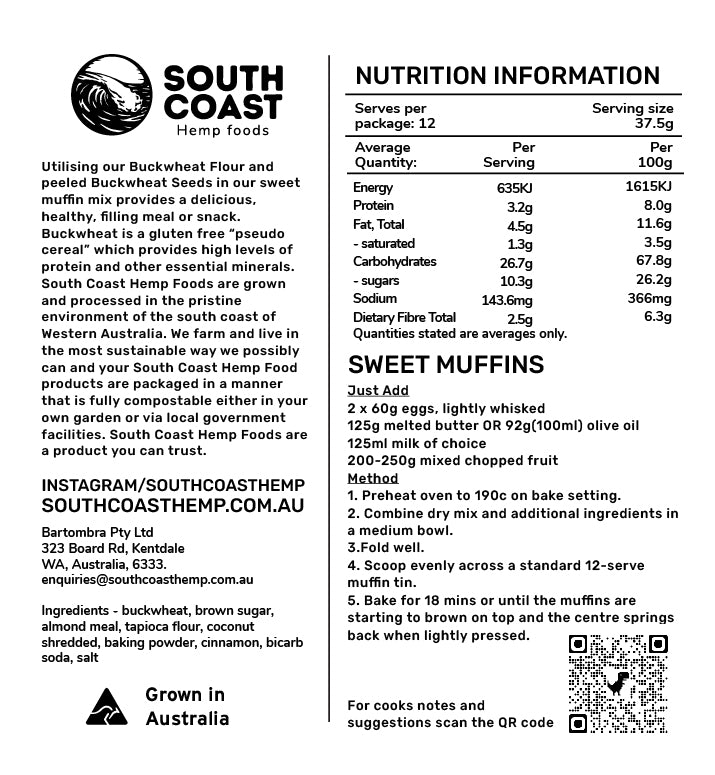 Buckwheat Sweet Muffin Mix